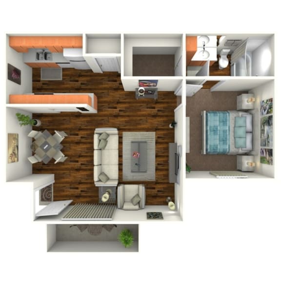 Floor Plans of Midtown on Seneca in Tucson, AZ